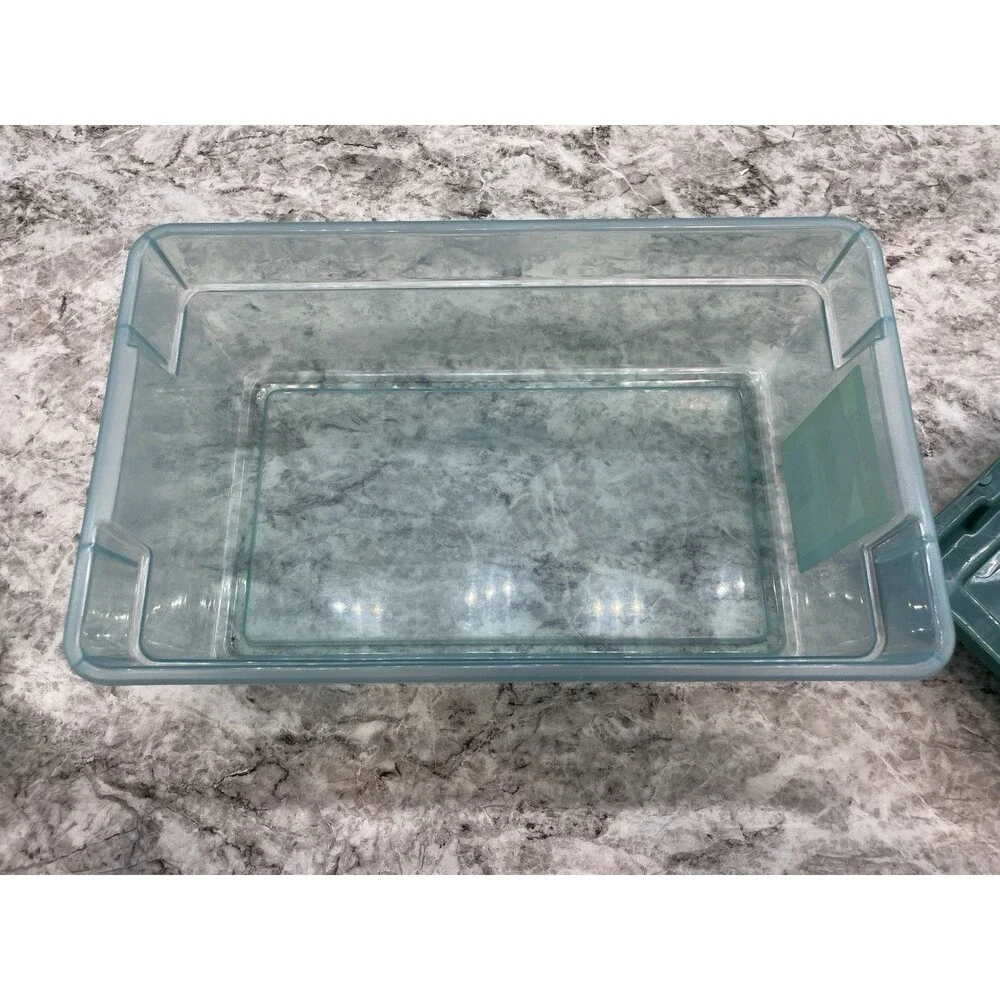 Vintage Rubbermaid  Hi Top Storage Box green  Container Plastic